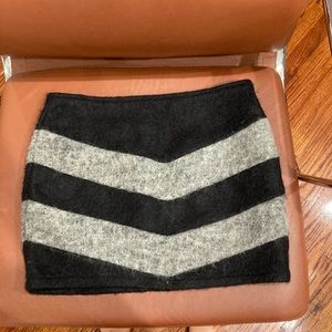 Isabel Marant Mini Skirt Wool Chic Chevron XS 2